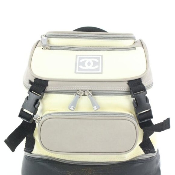 Chanel Grey Black CC Logo Sports Backpack 322cas51 main image 10